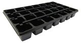 Изображение товара Кассета рассадная ГазонСity черная, 28 ячеек