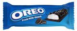 Изображение товара Пирожное бисквитное OREO Fresh Milk-Snack с молочной начинкой и кусочками печенья глазированное Италия, 27 г