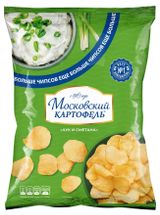 Изображение товара Чипсы картофельные «Московский Картофель» лук и сметана, 200 г