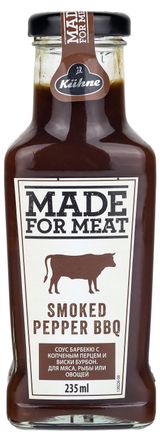 Изображение товара Соус барбекю Kuhne Made For Meat с копченым перцем Германия, 235 мл