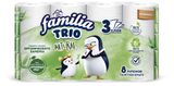 Изображение товара Туалетная бумага Familia Trio Белая 3 слоя, 8 рулонов