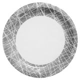 Изображение товара Тарелка одноразовая бумажная 23см серая сетка, 6 шт