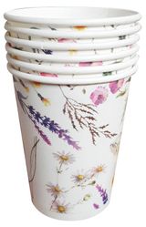 Изображение товара Стакан одноразовый бумажный 200 мл гербарий, 6 шт