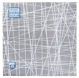 Изображение товара Салфетки одноразовые бумажные трехслойные 33х33 см серая сетка, 20 шт