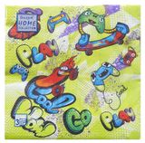 Изображение товара Салфетки одноразовые бумажные трехслойные 33х33 см плэй, 20 шт