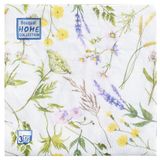 Изображение товара Салфетки одноразовые бумажные трехслойные 33х33 см гербарий, 20 шт