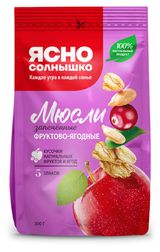 Изображение товара Мюсли «Ясно солнышко» фруктово-ягодные запеченные, 300 г
