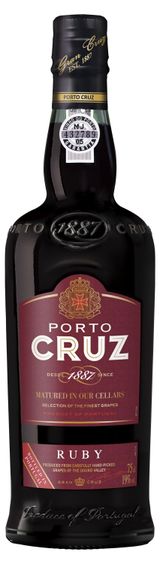 Изображение товара Портвейн Porto Kruz Ruby марочное Португалия, 0,75 л
