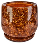 Изображение товара Горшок керамический Тюльпан коричневый, 22 см