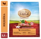 Изображение товара Сухой корм для кошек Nature's Table индейка, 1,1 кг
