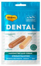 Изображение товара Лакомство для собак «Мнямс» Dental Зубные палочки с говядиной, 100 г