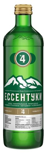 Изображение товара Вода минеральная «Ессентуки» №4 с газом, 450 мл