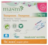 Изображение товара Тампоны гигиенические Masmi Super Plus из органического хлопка, 15 шт