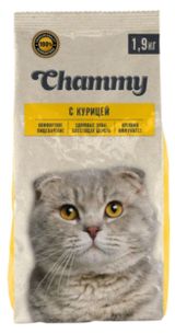 Изображение товара Сухой корм для кошек Chammy с курицей, 1,9 кг