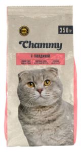 Изображение товара Сухой корм для кошек Chammy с говядиной, 350 г