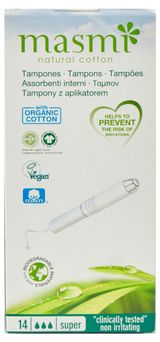 Изображение товара Тампоны гигиенические Masmi Super с аппликатором, 14 шт