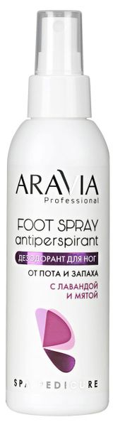Изображение товара Дезодорант для ног Aravia Professional Foot Spray Antiperspirant с лавандой и мятой, 150 мл