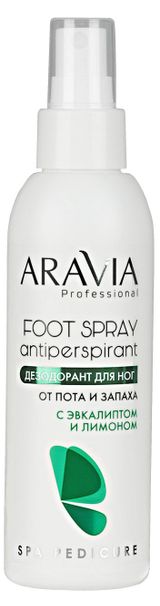 Изображение товара Дезодорант для ног Aravia Professional Foot Spray Antiperspirant с эвкалиптом и лимоном, 150 мл