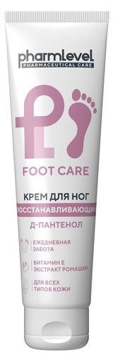 Изображение товара Крем для ног Pharmlevel Foot Care Восстанавливающий с пантенолом и витамином Е, 100 мл