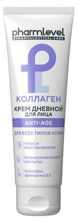 Изображение товара Крем для лица Pharmlevel Коллаген Anti-Age, 75 мл