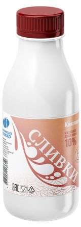 Изображение товара Сливки пастеризованные питьевые «Княгининское молоко» 10% БЗМЖ, 430 г