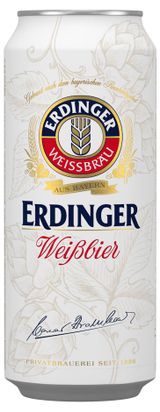 Изображение товара Пиво Erdinger Weissbrau светлое фильтрованное 5,3%, 500 мл