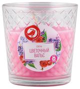 Изображение товара Свеча АШАН Красная птица с ароматом цветочного вальса в стакане, 30 ч