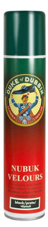 Изображение товара Спрей-активатор цвета Duke of dubbin для замша/нубук/текстиль черный, 200 мл