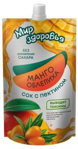 Изображение товара Сок «Мир Здоровья» Манго облепиха с пектином,  0,3 л