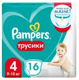 Изображение товара Подгузники-трусики Pampers Pants размер 4 (9-14 кг), 16 шт