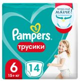 Изображение товара Подгузники-трусики Pampers Pants 6 (16+ кг), 14 шт
