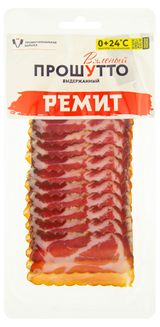 Изображение товара Вяленое мясо Прошутто сыровяленый «РЕМИТ» Окорок свиной нарезка, 55 г