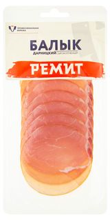 Изображение товара Балык свиной сырокопченый «Ремит» Дарницкий нарезка,100 г
