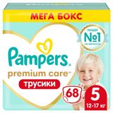 Изображение товара Трусики Pampers Premium Care размер 5 (12-17 кг), 68 шт