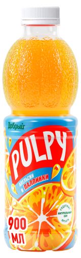 Изображение товара Напиток сокосодержащий Pulpy Апельсин, 900 мл