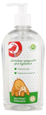 Изображение товара Средство для купания АШАН Красная птица малышей 2 в 1 0+, 500 мл