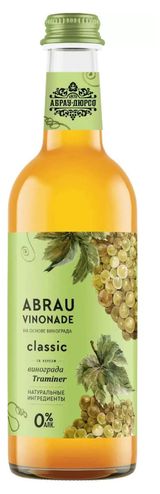 Изображение товара Напиток газированный «Абрау-Дюрсо» Abrau Vinonade Траминер безалкогольный, 375 мл