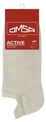 Изображение товара Носки мужские OMSA for MEN Active укороченные Grigio Chiaro, р 45-47