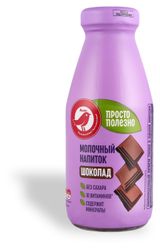 Изображение товара Напиток молочный стерилизованный АШАН Красная птица Шоколад без сахара 2,5% БЗМЖ, 300 мл