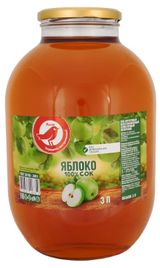 Изображение товара Сок яблочный АШАН Красная Птица, 3 л