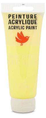 Изображение товара Краска акриловая АШАН Красная птица желтая, 120 мл