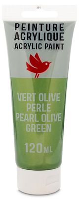 Изображение товара Краска акриловая АШАН Красная птица оливковая, 120 мл