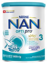 Изображение товара Смесь сухая молочная NAN 3 Optipro для роста иммунитета и развития мозга с 12 мес. БЗМЖ, 800 г