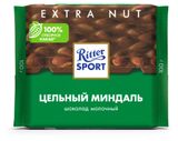 Изображение товара Шоколад Ritter Sport молочный с цельным миндалем Германия, 100 г