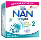 Изображение товара Смесь сухая молочная NAN 2 Optipro для роста иммунитета и развития мозга с 6 мес., 1050 г