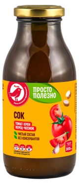 Изображение товара Сок АШАН Красная птица Томат-Хрен-Перец-Чеснок, 300 мл