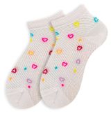 Изображение товара Носки детские «Гранд» Сердечки укороченные белые, р 14-16