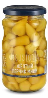 Изображение товара Перец Gustoria желтый острый мини, 370 мл