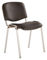 Изображение товара Стул Iso Chrome кожзам черный, 60х55х81 см