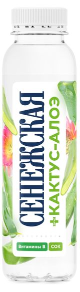 Изображение товара Вода питьевая «Сенежская» кактус-алоэ негазированная, 0,44 л